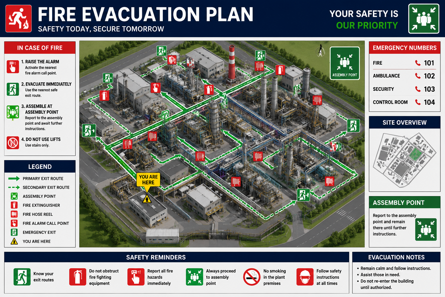 Fire Evacuation service visual
